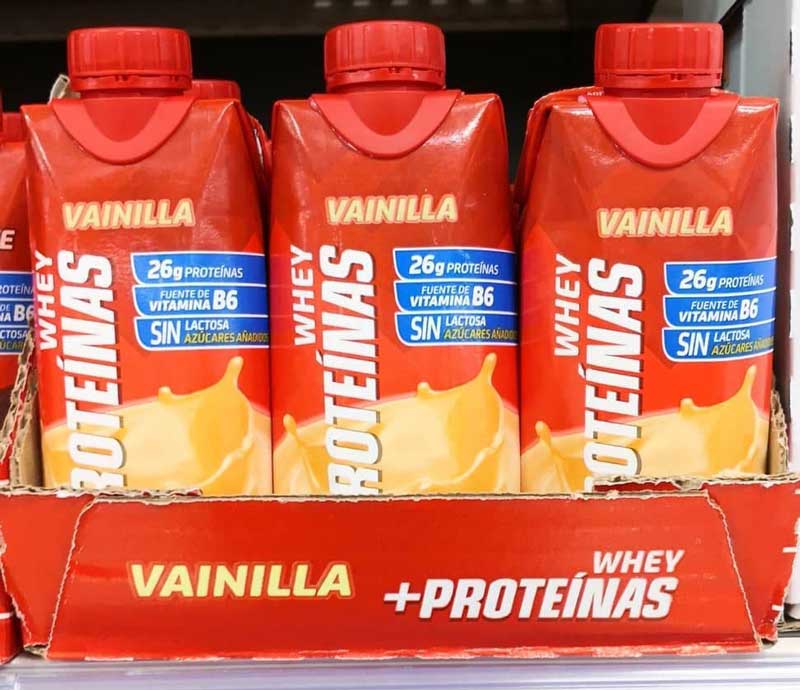 botella marca Trivial ▷ Batidos de proteínas del Mercadona: ¿Qué tal opción son?